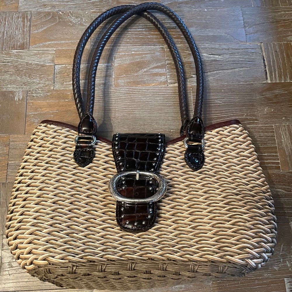 Brighton Woven Straw Purse